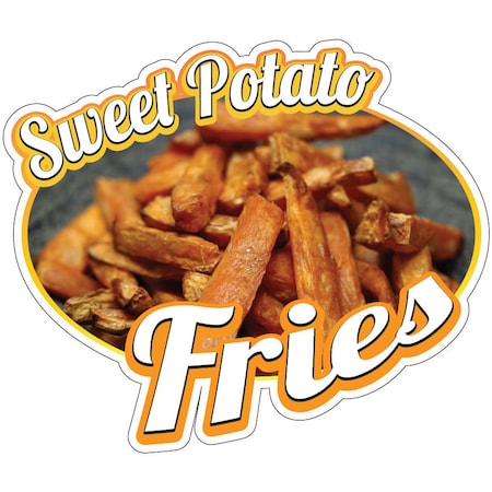 Sweet Potato Fries Decal Concession Stand Food Truck Sticker